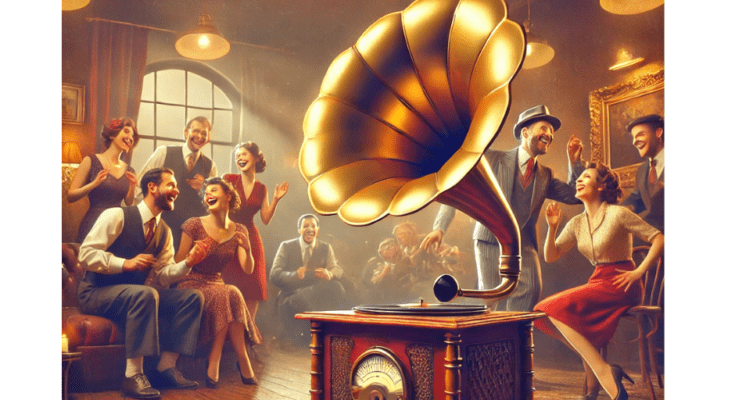 पुराने जमानेका स्पीकर ग्रामोफोन. 1 Gramaphone